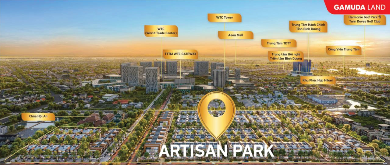 vị trí dự án artisan park